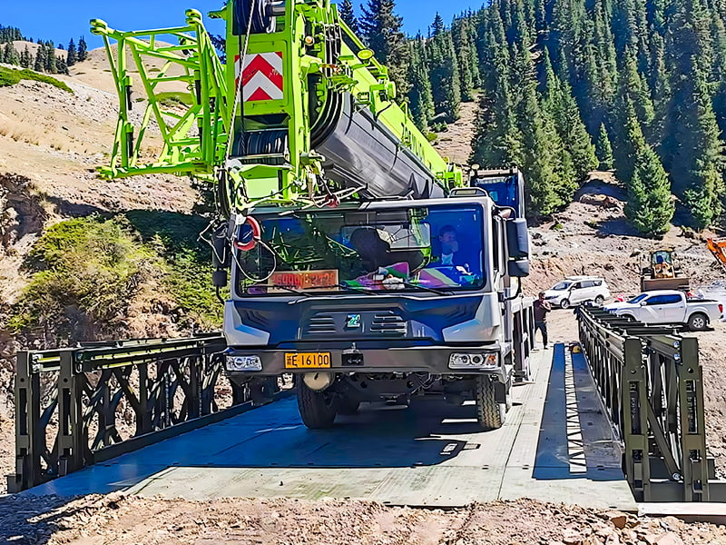 CB100 Bailey Bridge troredni jednoslojni ojačani obojani antikorozivni Bailey Bridge