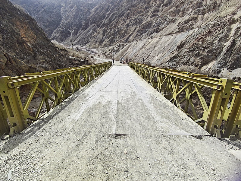 CB 100 Bailey Bridge dvoredni jednoslojno obojeni Bailey most otporan na koroziju